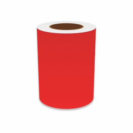 VNM SIGNMAKER VNMRD-3177 Continuous Label Roll, 7 Inch X 150 Ft, Vinyl, Red, Indoor/Outdoor | CU7ZVW 36UU25