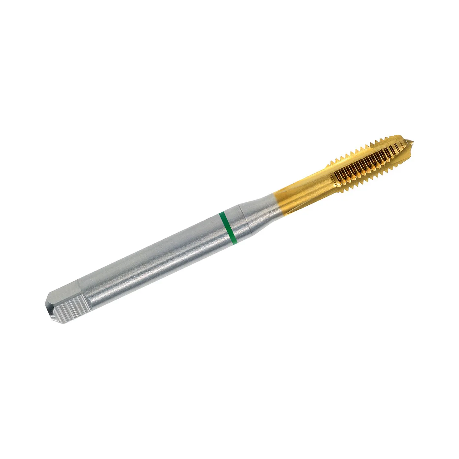 VOLKEL 30035 Machine Tap Green Ring, DIN 371/BHSSE-PM-TiN, M 8 x 1.25 Size | CM6CGP