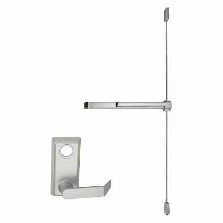 VON DUPRIN 22L-06-3-SP28 Rim, 36 Inch Size, Fits 4 3/8 Inch Stile Width, Non-Handed, Aluminum | CU8ANY 46TP93