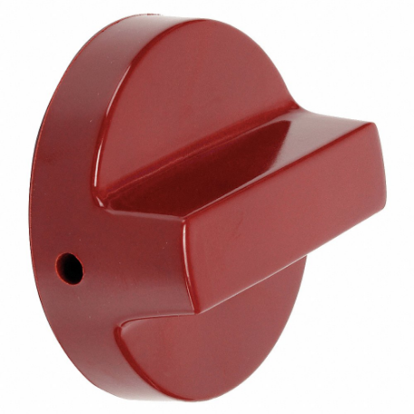 Knob, Burner, Red, 2.6 x 2.65 x 2.4 Inch Size