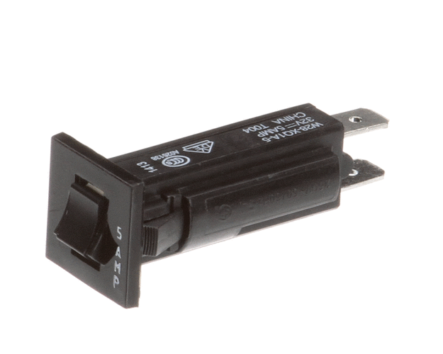 Circuit Breaker, 5A, Slow Blow, 0.8 x 2 x 0.7 Inch Size