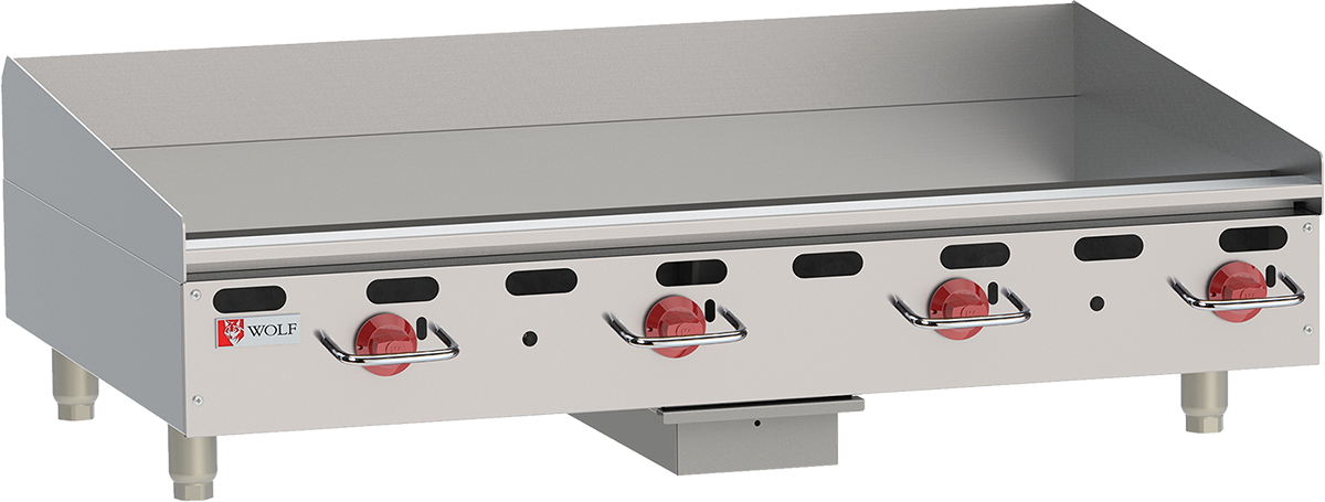 Countertop Griddle With Manual Controls, 48 Inch Width,108000 Btu