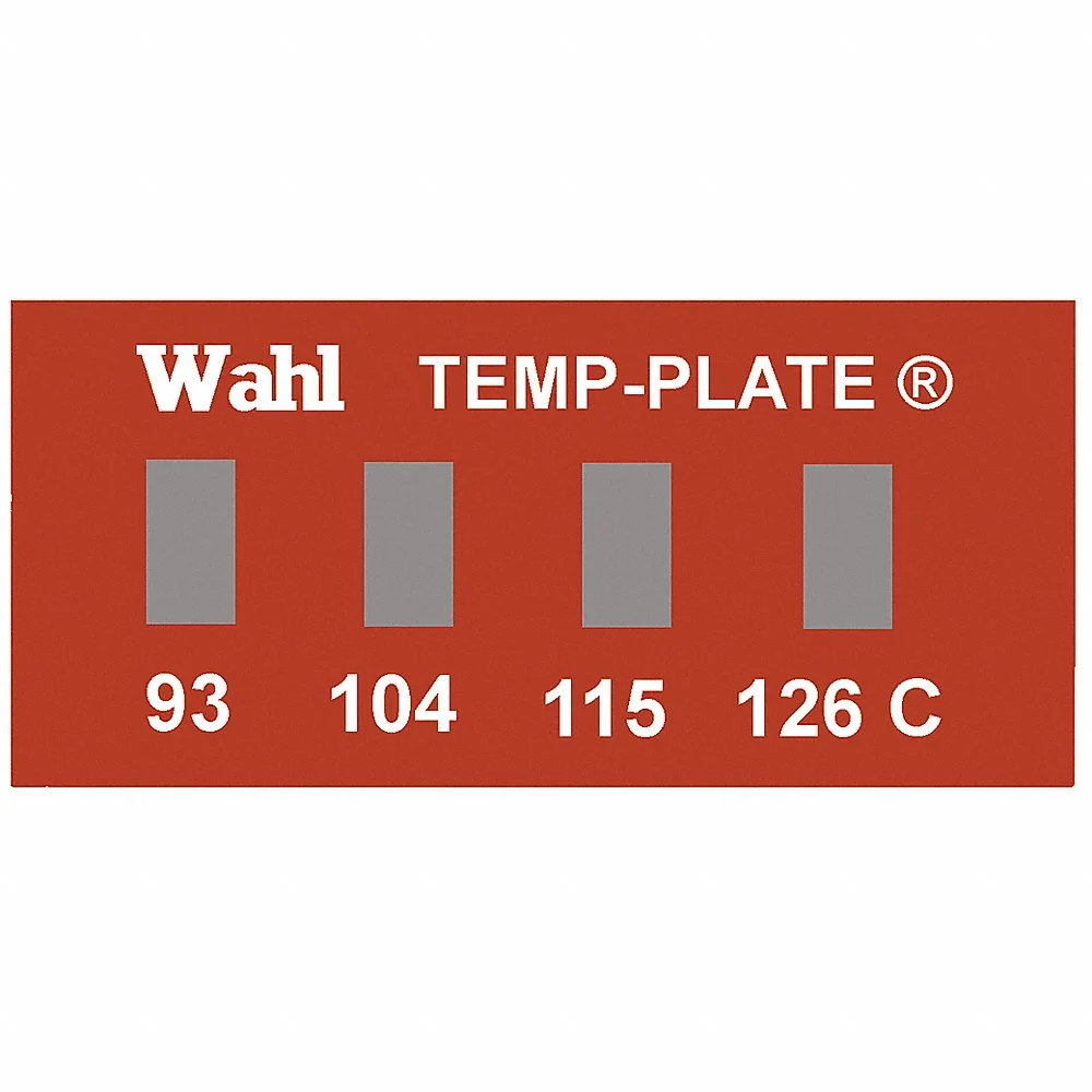 WAHL 101-4-094C Non-Reversible Temp Indicator, Horizontal Strip, 4 Points, 10 Pack Qty | CU8CLU 6FYG1