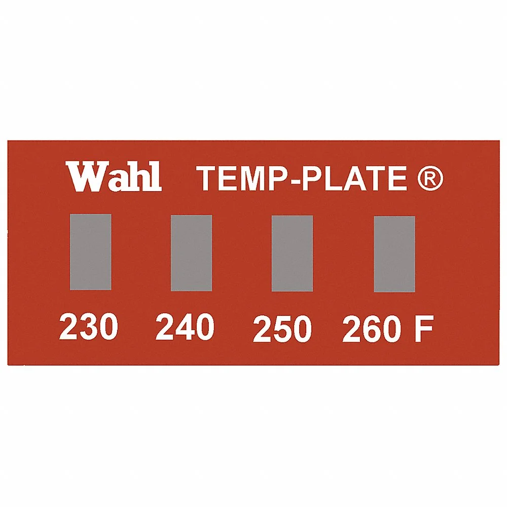 WAHL 101-4-230F Non-Reversible Temp Indicator, Horizontal Strip, 4 Points, 10 Pack Qty | CU8CRW 6FYL3
