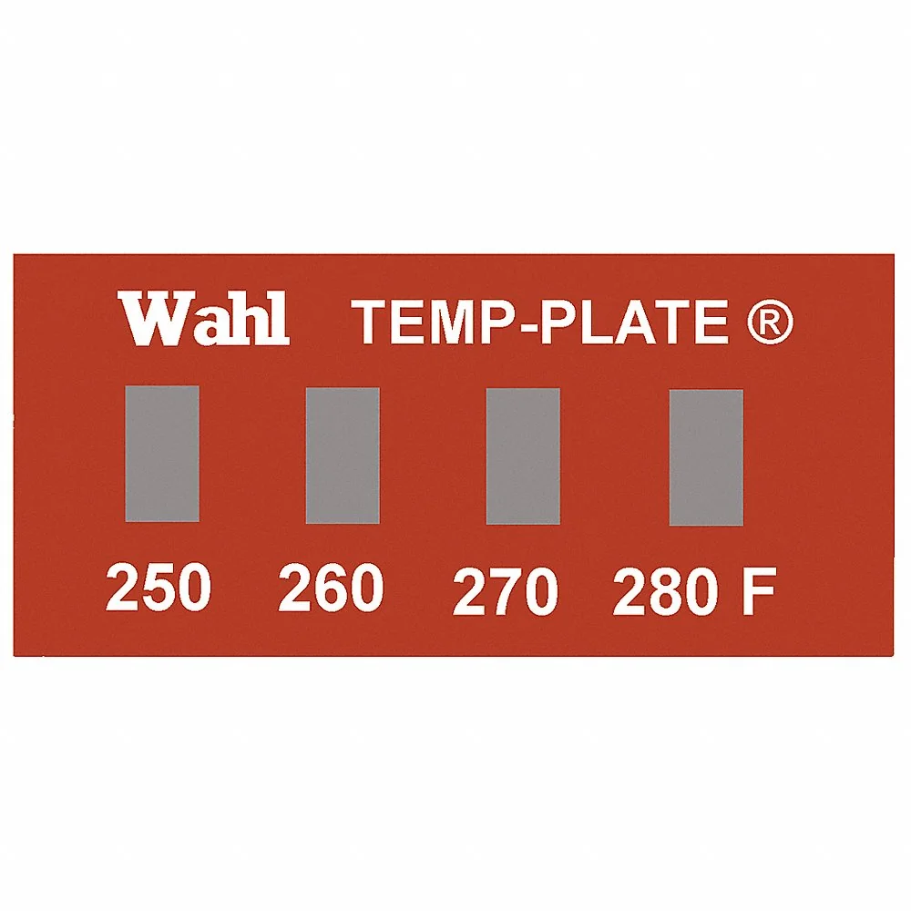 WAHL 101-4-250F Non-Reversible Temp Indicator, Horizontal Strip, 4 Points, 10 Pack Qty | CU8CTG 6FYL4