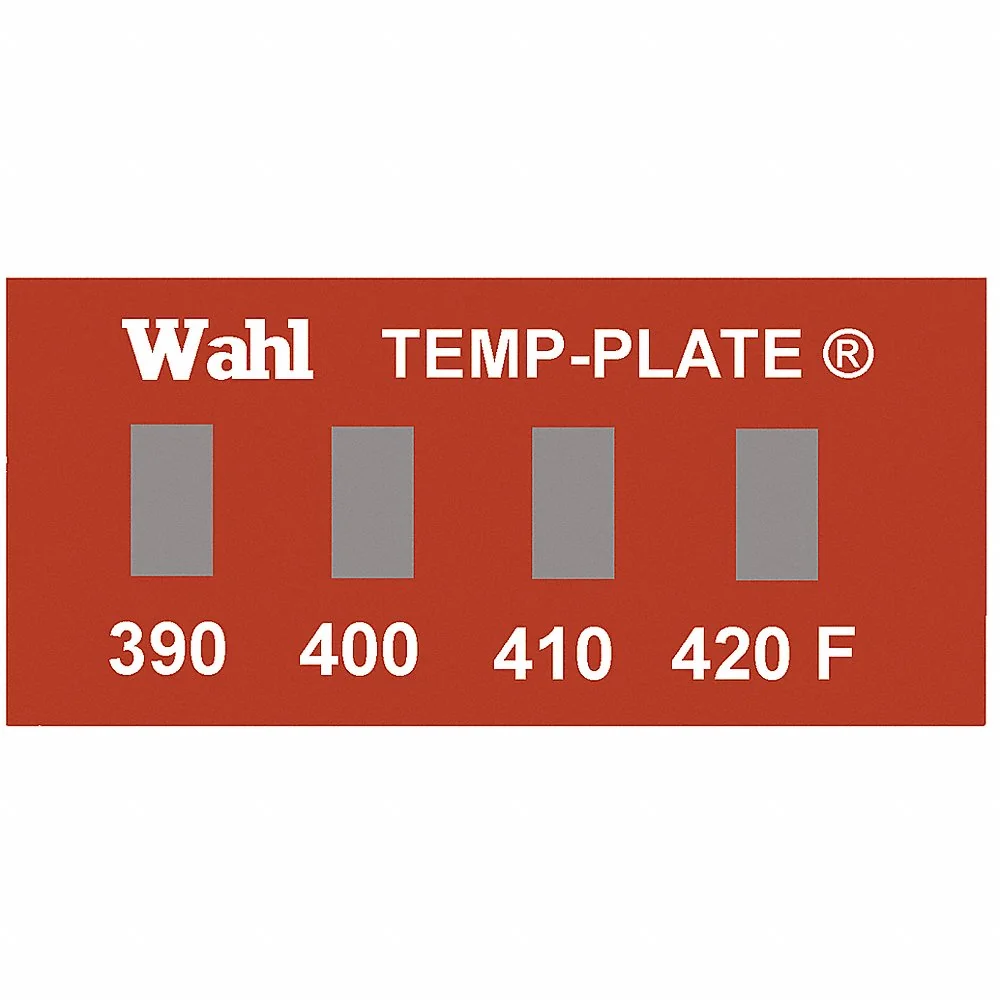 WAHL 101-4-390F Non-Reversible Temp Indicator, Horizontal Strip, 4 Points, 10 Pack Qty | CU8CRD 6FYN1