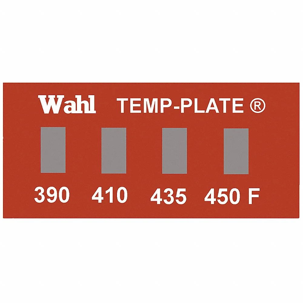WAHL 101-4-391F Non-Reversible Temp Indicator, Horizontal Strip, 4 Points, 10 Pack Qty | CU8CQZ 6FYN2
