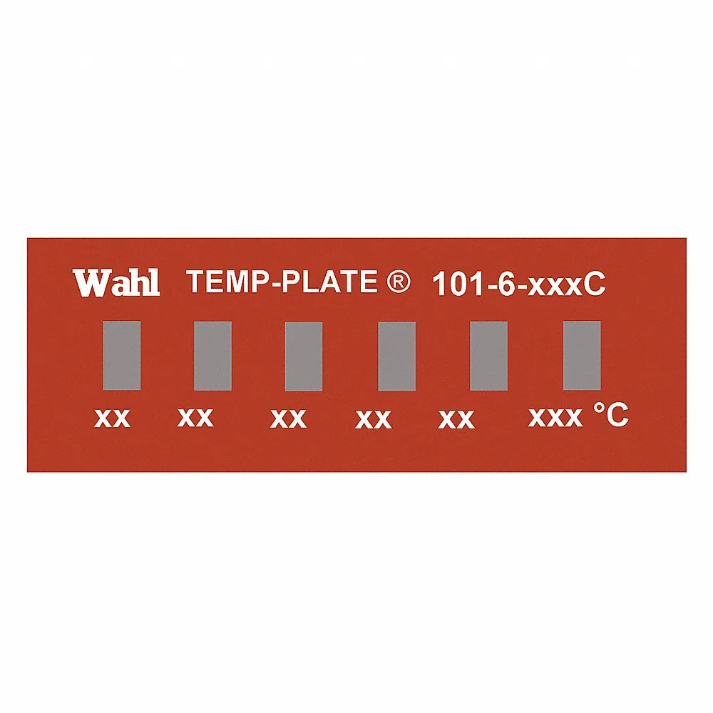 WAHL 101-6-110C Non-Reversible Temp Indicator, Horizontal Strip, 6 Points, 10 Pack | CU8CUC 6FYN7