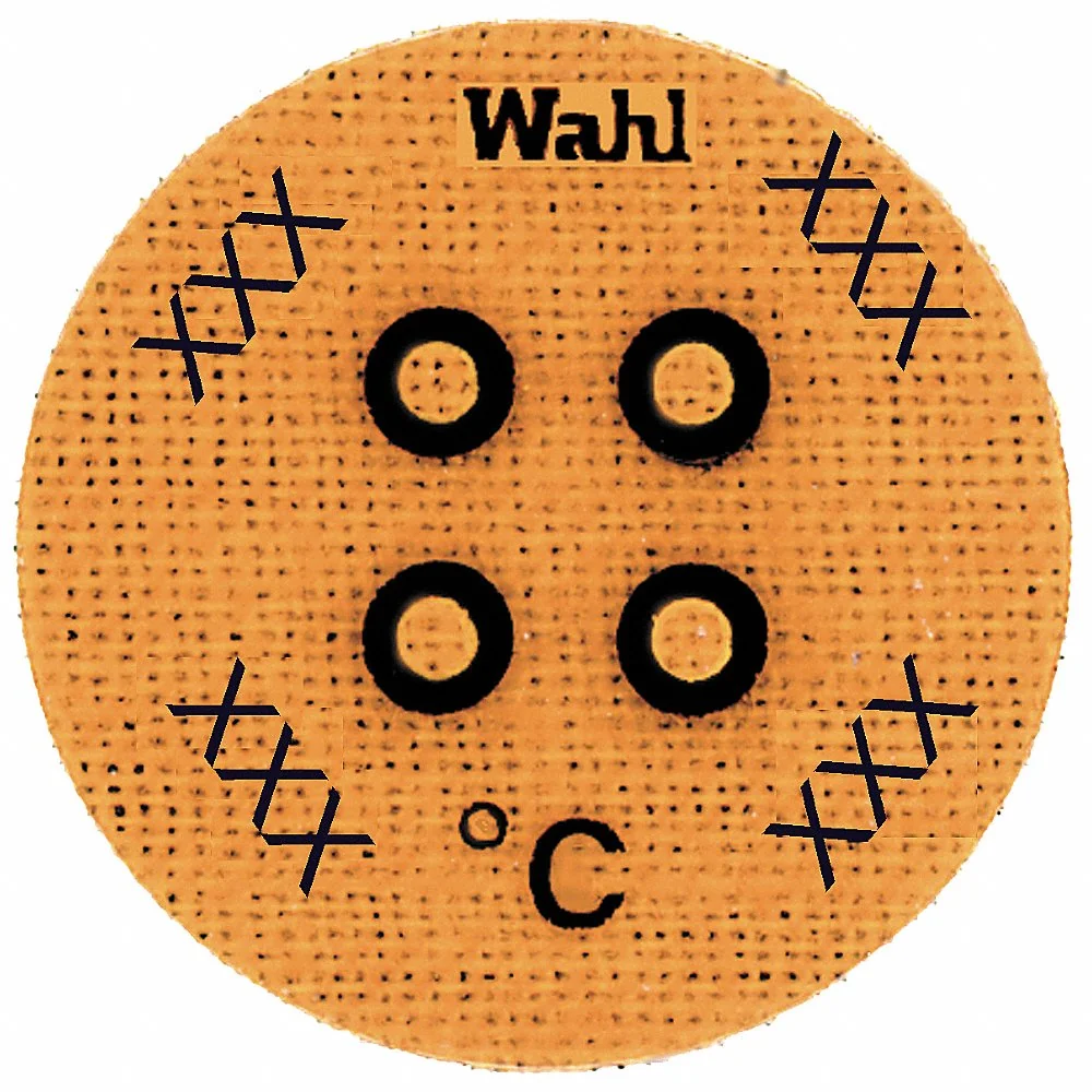 WAHL 443-182C Non-Reversible Temp Indicator, Round Dot, 4 Points, 10 Pack | CU8CXE 6EAH4