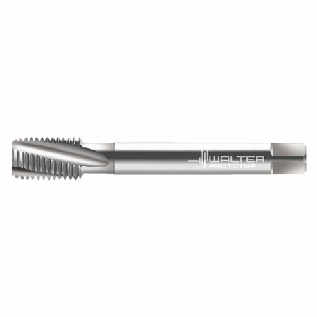WALTER TOOLS 21480-M4X0.5 Spiral Flute Tap, M4X0.5 Thread Size, 7 mm Thread Length, 63 mm Length | CU9JGL 427C27