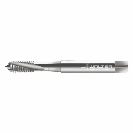WALTER TOOLS 22400-UNC4 Spiral Flute Tap, #4-40 Thread Size, 6 mm Thread Length, 56 mm Length, H2/3B | CU9CZW 427C88