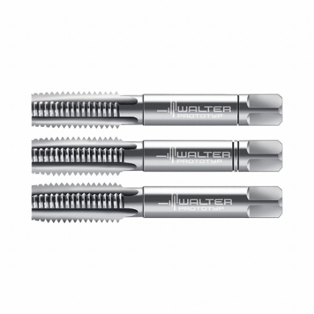 WALTER TOOLS 5079111 Three Piece Tap Kit, M10-1.50 Tap Thread Size, 22.00 mm Thread Length, Right Hand | CU9JDP 60HC79
