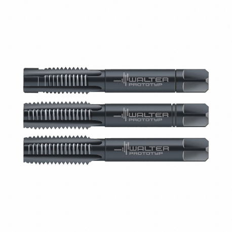 WALTER TOOLS 5079131 Three Piece Tap Kit, M10-1.50 Tap Thread Size, 22.00 mm Thread Length, Right Hand | CU9JDR 60HC92