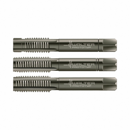 WALTER TOOLS 5200419 Three Piece Tap Kit, M8-1.25 Tap Thread Size, 19.00 mm Thread Length | CU9JNP 60HD03