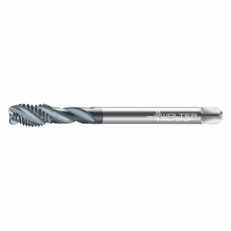 WALTER TOOLS 7056776-M16 Spiral Flute Tap, M16X2 Thread Size, 20 mm Thread Length, 110 mm Length, Ticn | CU9ETK 427H50