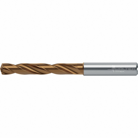 WALTER TOOLS 7377461 Jobber Length Drill Bit, 5.20 mm Drill Bit Size, 82 mm Overall Length, Carbide | CU8RBH 60FL88