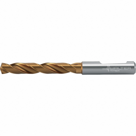 WALTER TOOLS 7378593 Jobber Length Drill Bit, 10 mm Drill Bit Size, 103 mm Overall Length, Carbide | CU8PEX 60FT47