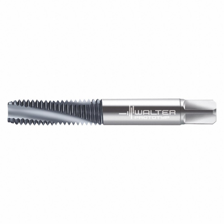 WALTER TOOLS A2340876-UNF0 Spiral Flute Tap, #0-80 Thread Size, 5.50 mm Thread Length, 41.30 mm Length, Ticn | CU9CWM 427T39