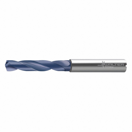 WALTER TOOLS DC150-03-04.800A1-WJ30RE Jobber Length Drill Bit, #12 Drill Bit Size, 2 19/32 Inch Overall Length, Carbide | CU8NGD 53AN42