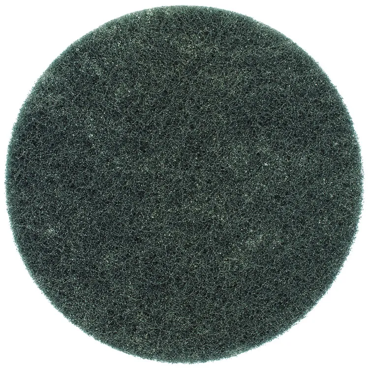 Non-Woven Disc With Hook And Loop Backing, 6 Inch Dia., Grey