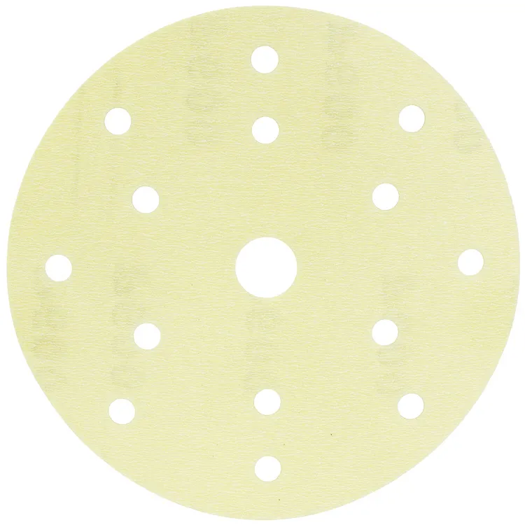 High Performance Sanding Disc, With Hook And Loop Backing, 6 Inch Dia., White