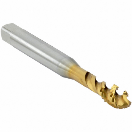 WALTER TOOLS TC115-UNC10-C0-WY80AA Spiral Flute Tap, #10-24 Thread Size, 8 mm Thread Length, 70 mm Length, Tin | CU9CXD 429F60