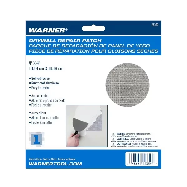 Drywall Repair Patch 4 Inch x 4 Inch