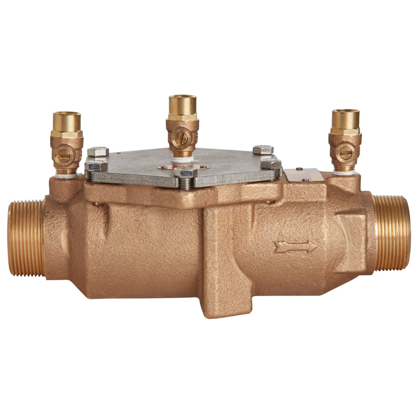WATTS 007M2-LF 1 1/2 Double Check Valve Assembly, No Shutoff Valve, 1 1/2 Inch Size, Bronze | CA4CHR 0062435