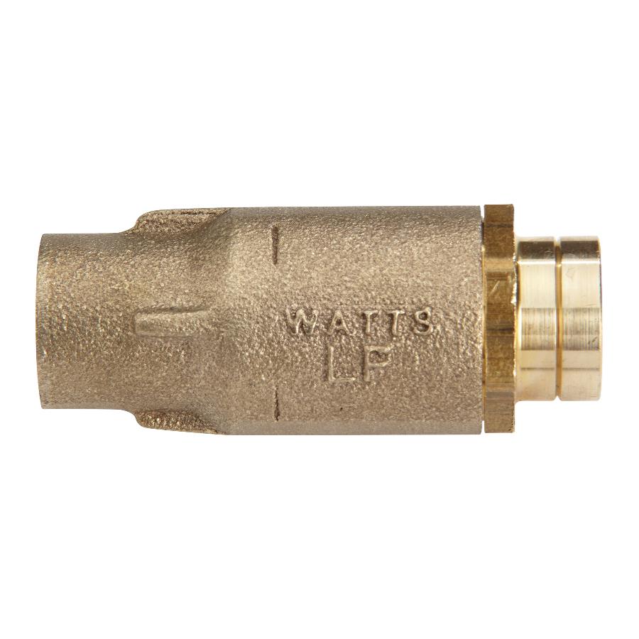 WATTS LF601S 1 Silent Check Valve, Straight, Socket, 1 Inch Inlet, 400 Psi, Brass | BY9XBZ 0555183