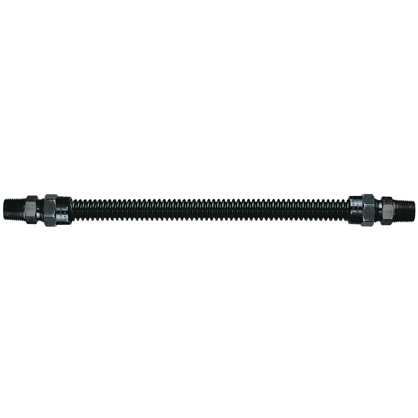 WATTS 10A-2131KIT-24B Gas Connector Kit, 3/8 Inch Outer Dia., 24 Inch Size, Black Coated | BR8MHN 0240644