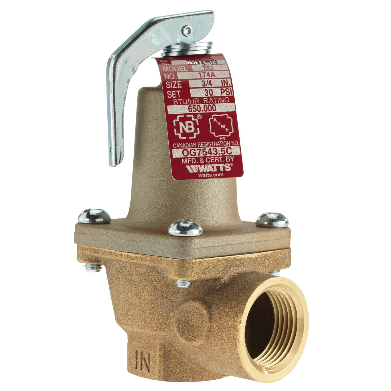 WATTS 174A-030 3/4 3