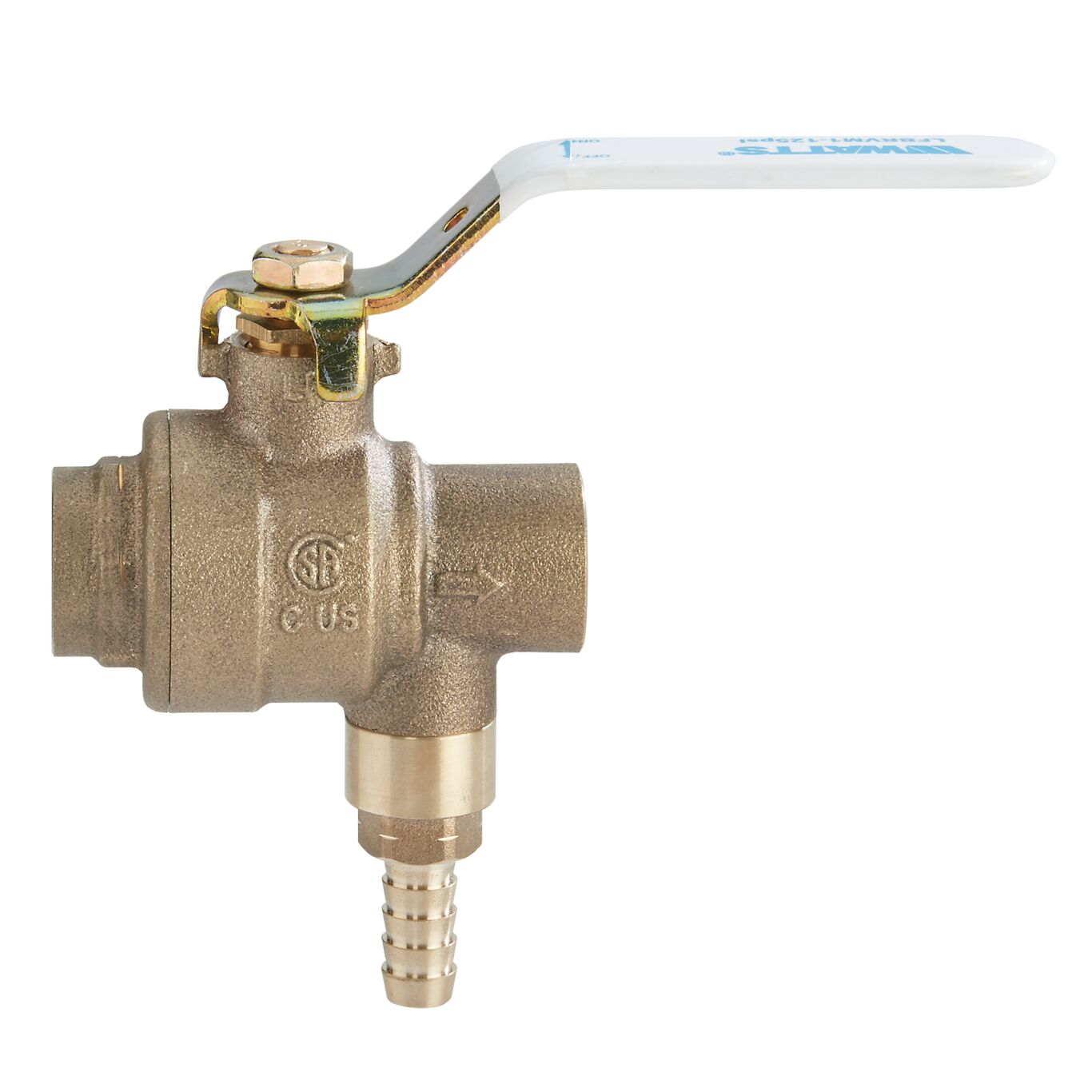 WATTS 3/4 LFBRVM1SXSXB-125 Ball And Relief Valve, Bronze, 3/4 Inch Inlet Size, 3/4 Inch Outlet Size | CU9TWF 794JT5