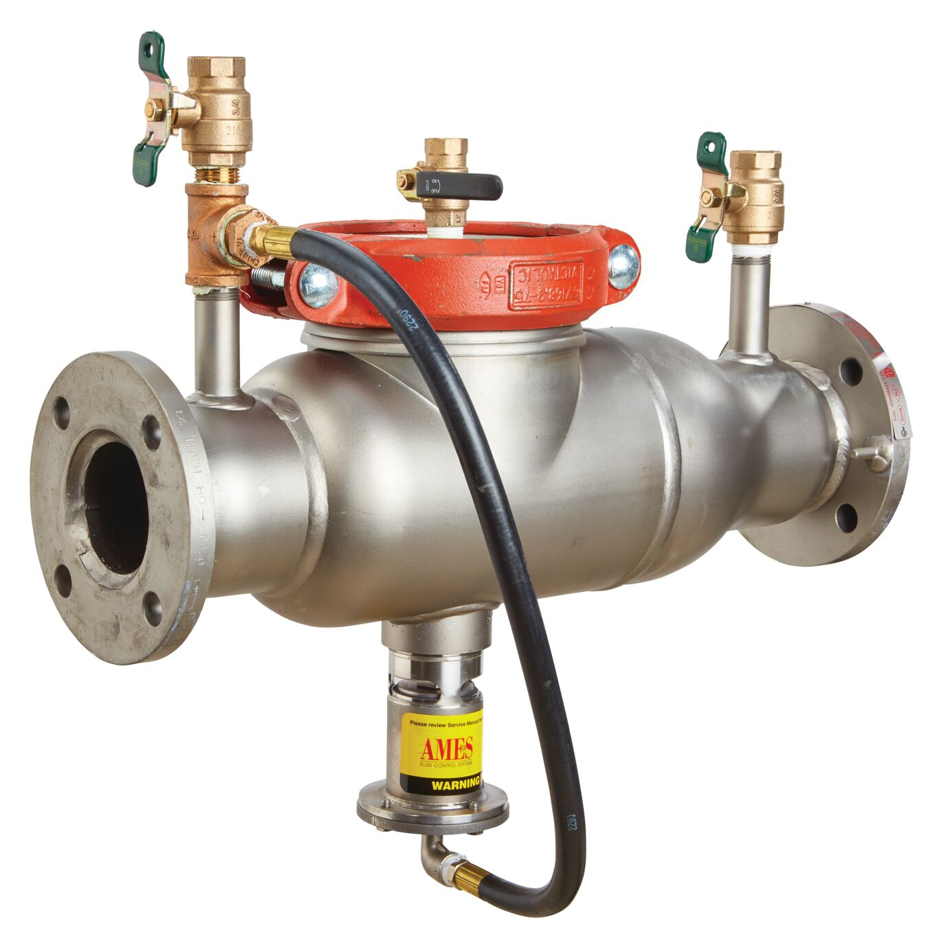 WATTS 994-LF 4 Reduced Pressure Zone Assembly, Flanged Joint, 4 Inch Size, Stainless Steel | CC3GFE 0438050