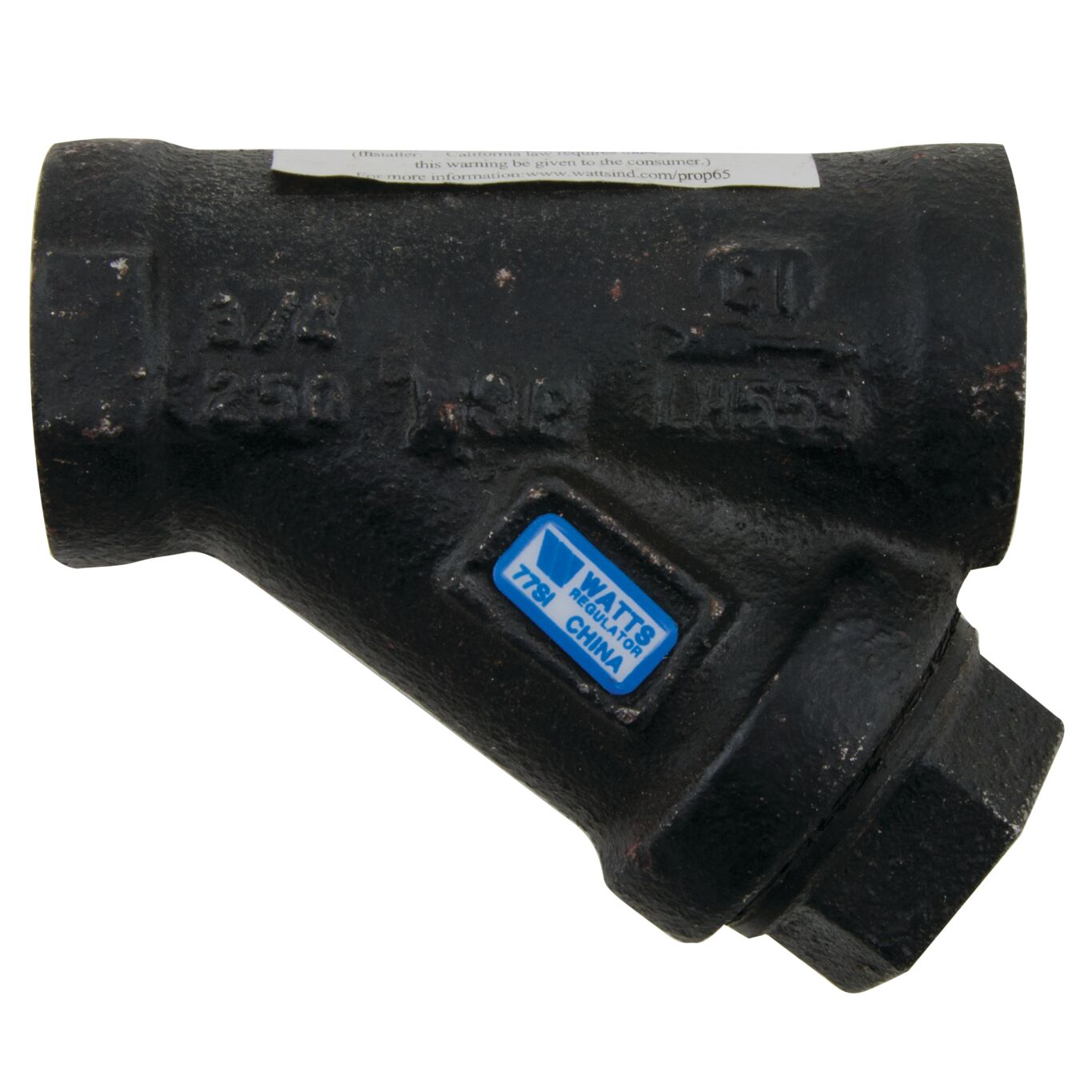 WATTS 77S1 1 1/2 Y Strainer, 1 1/2 Inch Inlet, 20 Mesh Screen Size, 400 Psi Pressure | BY6QZQ 0220079