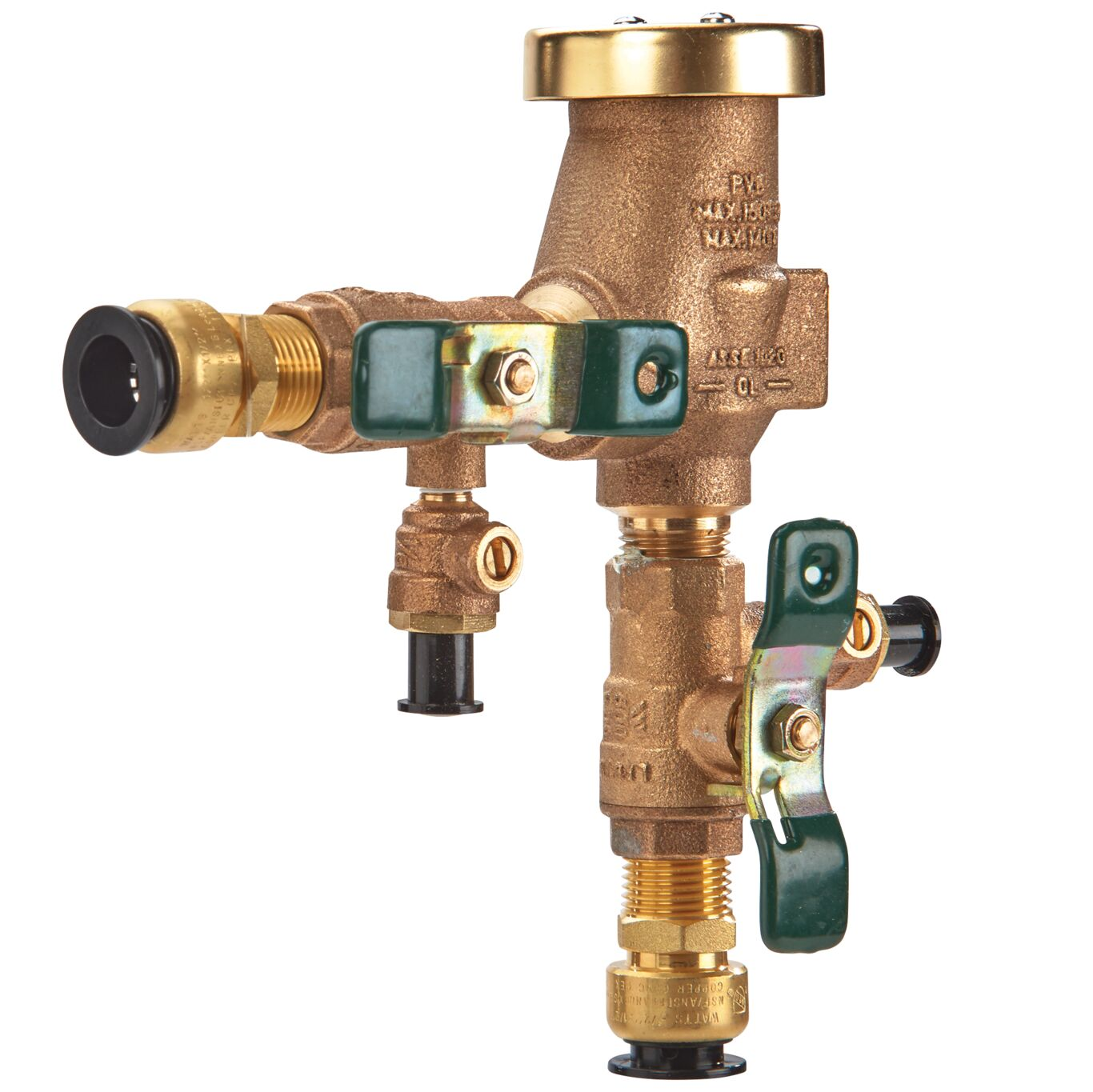 WATTS 800M4-FR-QC 1 Resistant Pressure Vacuum Breaker, 1 Inch Size, Bronze | CC6ZQC 0388128