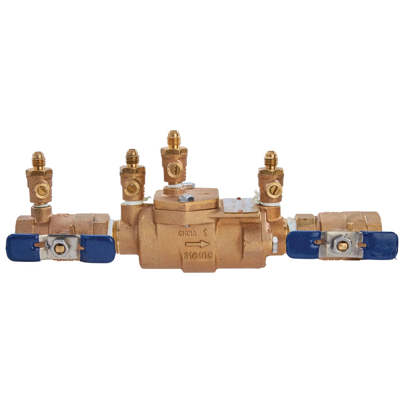 WATTS 850-QT 3/4 Double Check Valve Backflow Preventer Assembly, 3/4 Inch Size, Bronze | CA2KDZ 1112