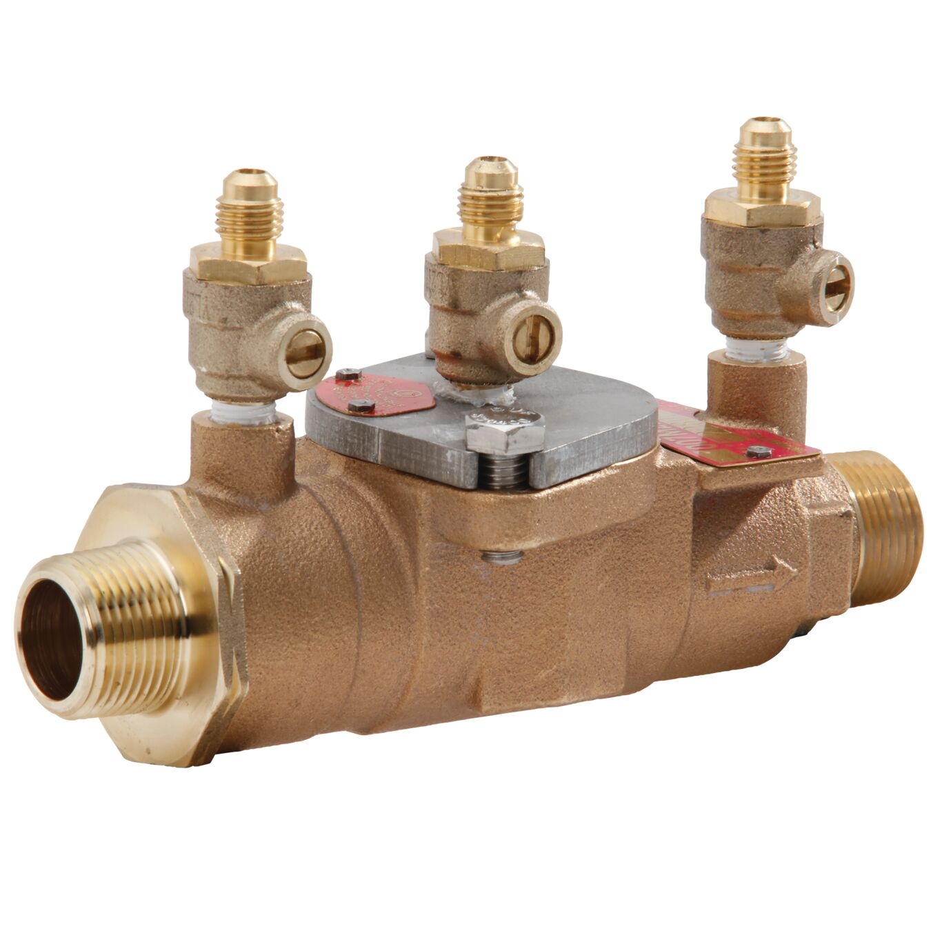 WATTS LF007M1-LF-UL 1 Double Check Valve Assembly, Inline, 1 Inch Size, Bronze | BY7CCF 0122608