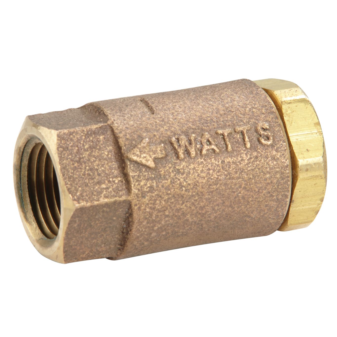 WATTS LF601 1/4 Silent Check Valve, 1/4 Inch Inlet, 400 Psi, Straight | CB2FJG 0123071