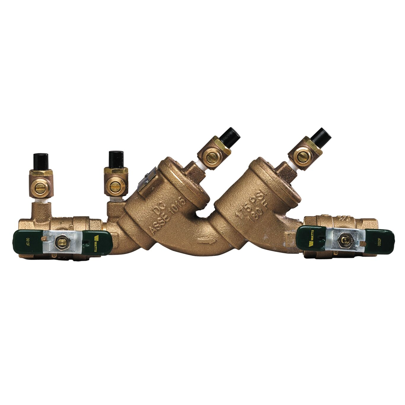 WATTS LF719-QT 1/2 Double Check Valve Assembly, Inline, 1/2 Inch Size, Bronze | BY7GGW 0065301
