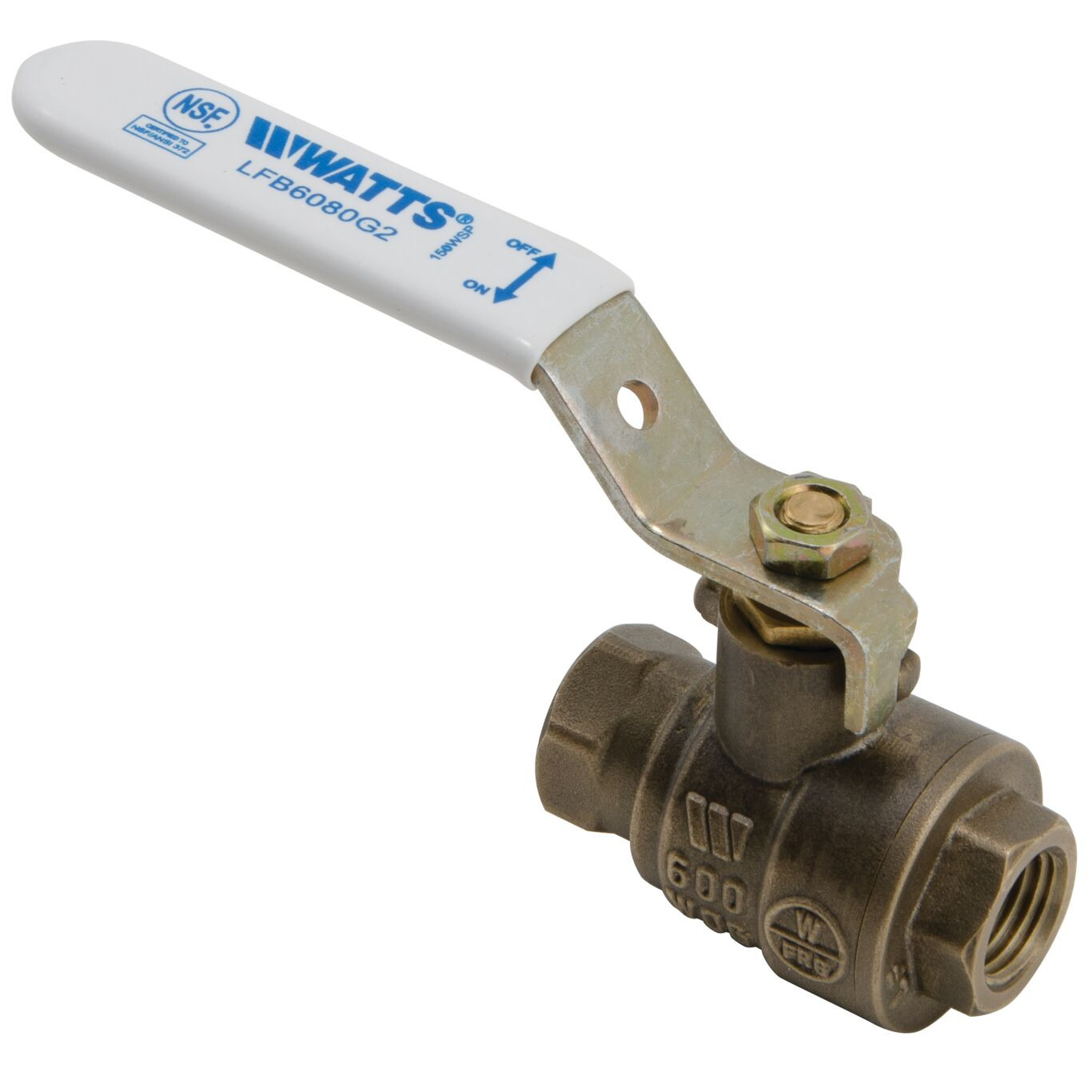 WATTS LFB6080G2-SS 1 1/4 Ball Valve, 1 1/4 Inch Inlet, 400 Deg. F Max. Temp., 600 Psi | BY6TVF 0450120