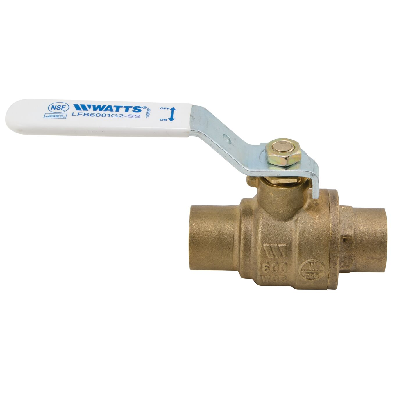 WATTS LFB6080G2-SS 2 Ball Valve, 2 Inch Inlet, 400 Deg. F Max. Temp., 600 Psi | BY6TVH 0450122