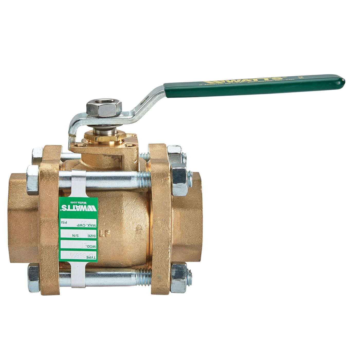 WATTS LFB6800-ST 1.25 Ball Valve, Tee Handle Control | CC6UZC 0125237