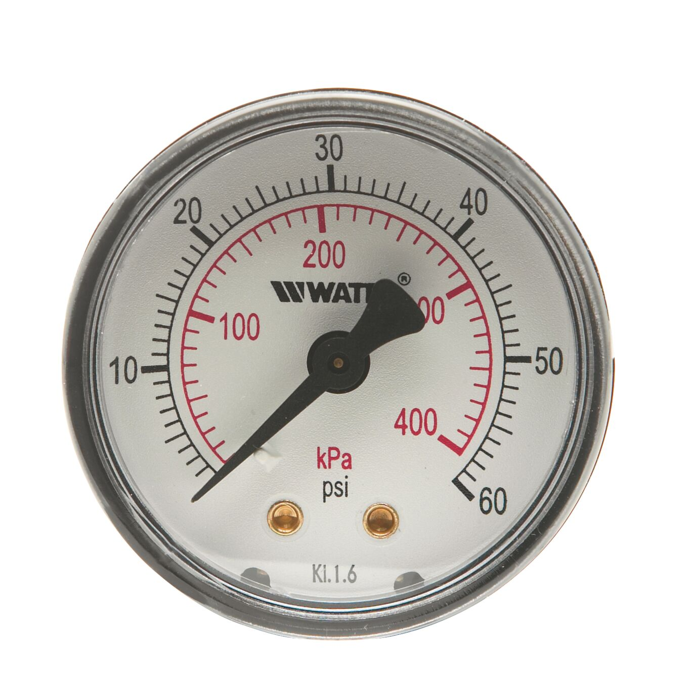 WATTS LFDPG3-2 0-60 1/4 Pressure Gauge, 1/4 Inch Inlet, -4 To 176 Deg. F, 0 To 60 Psi | BT6KHX 0121697