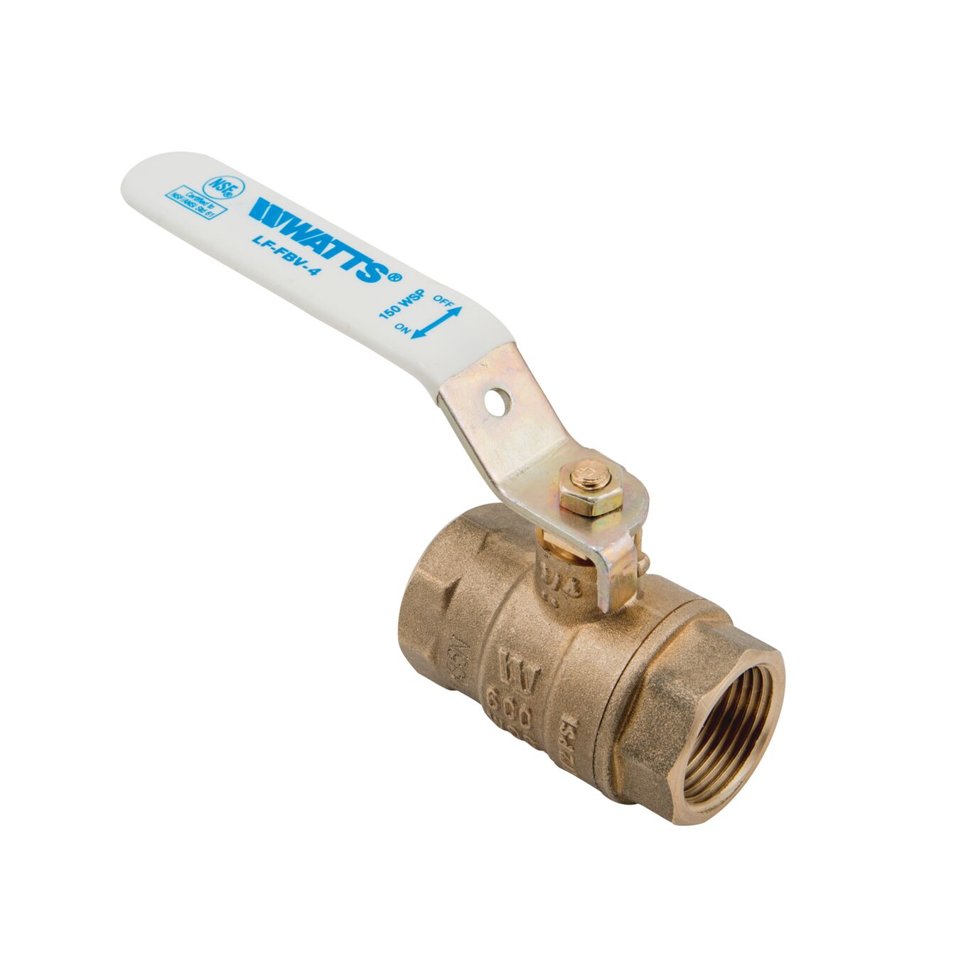 WATTS LFFBV-4 1/2 Ball Valve, 1/2 Inch Inlet, 400 Deg. F Max. Temp., 600 Psi | BY9XBB 0555120