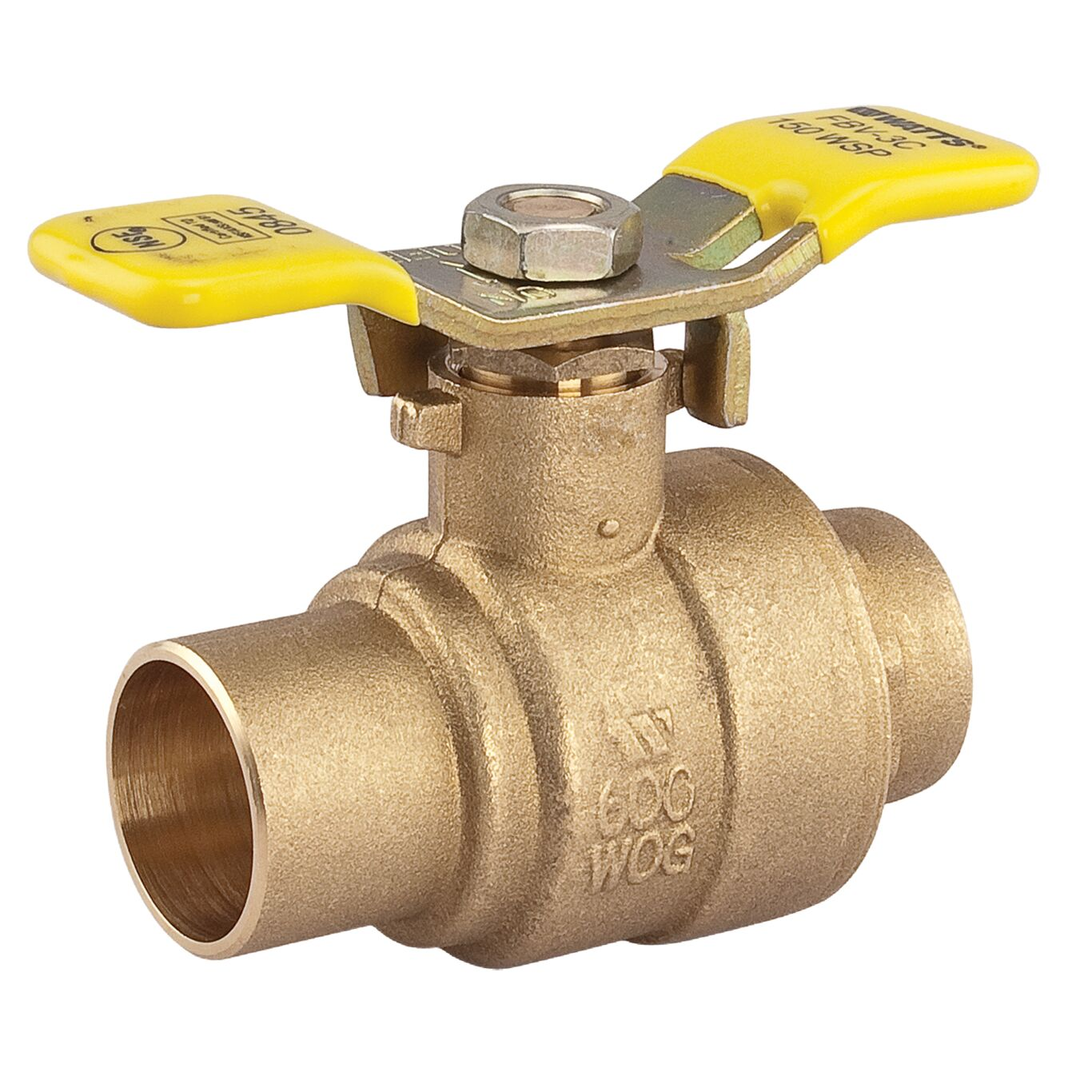 WATTS LFFBVS-3C-TH 3/4 Ball Valve, 3/4 Inch Inlet, 600 Psi | BY6KXJ 0123492