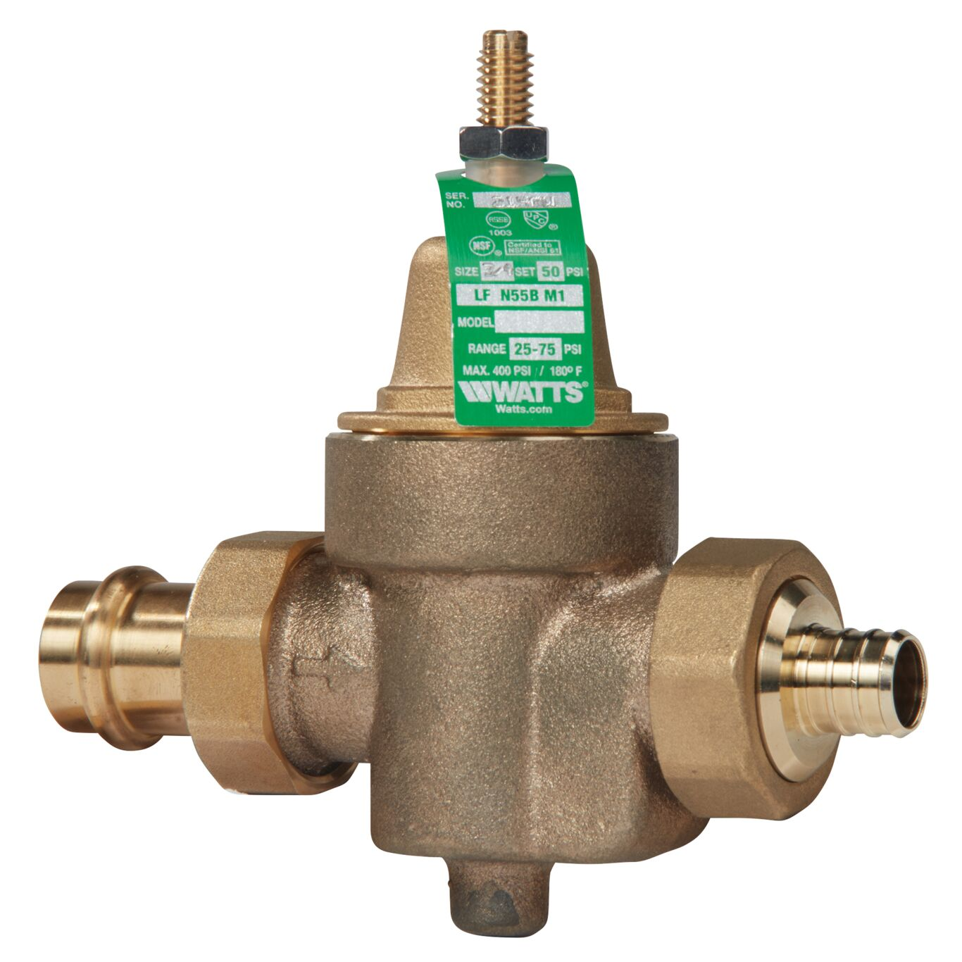 WATTS LFN55BM1-DU-PR-PEX 3/4 2