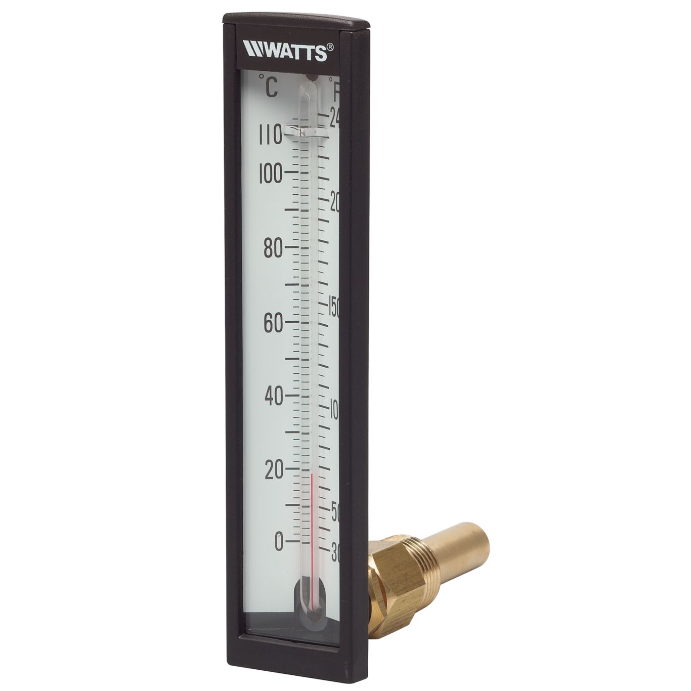 WATTS LFTL-5-2-30-240 5 Angle Thermometer, 1/2 Inch Inlet, 30 To 240 Deg. F | BT6ERM 0121735