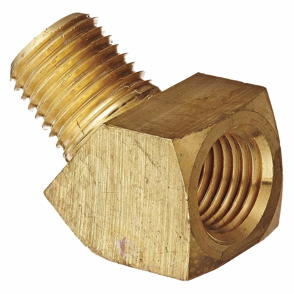 WEATHERHEAD 3350x4 Hydraulic Hose Adapter, 1/4 x 1/4 Inch Size, 0.56 Inch Overall Length | CJ2MLE 55DW07