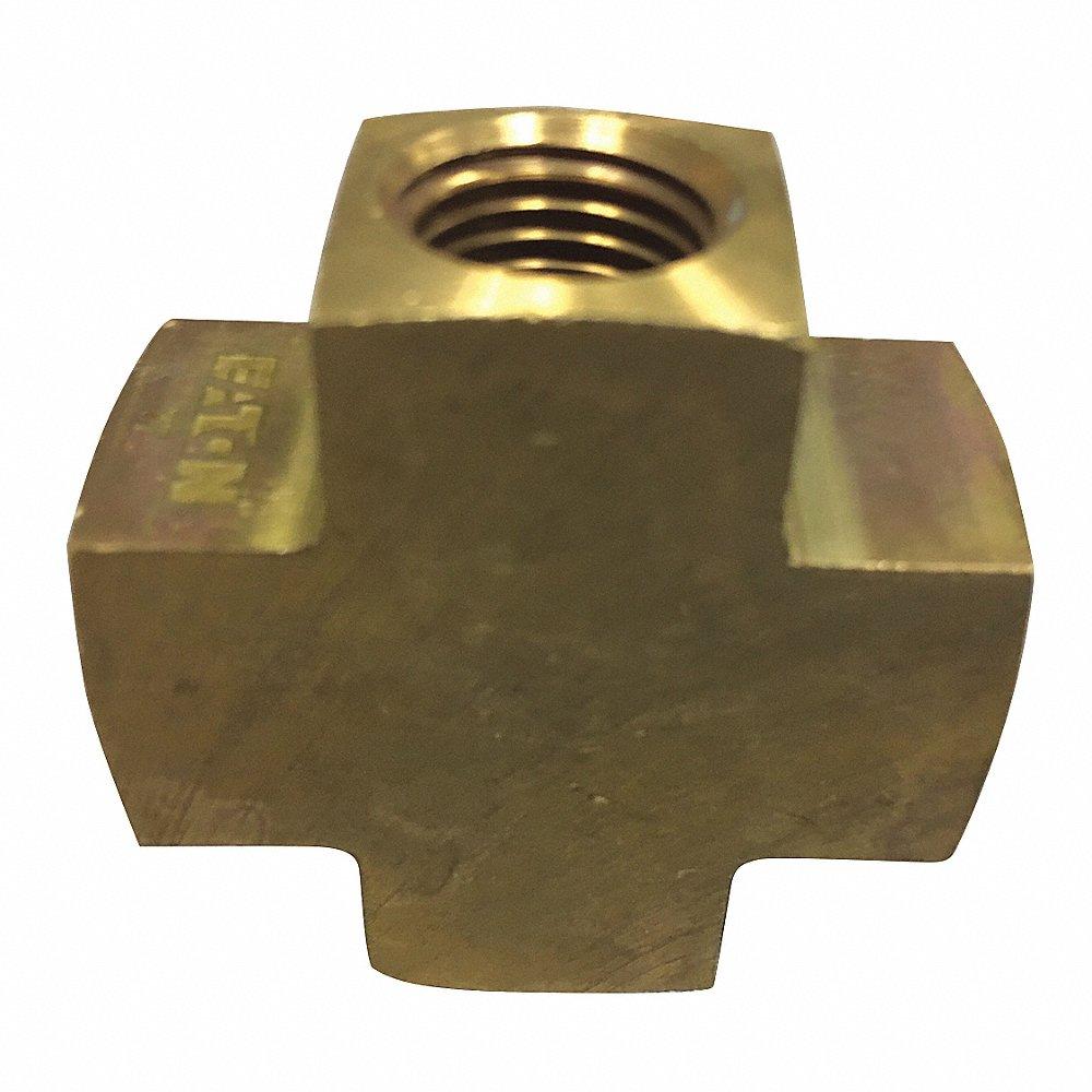 WEATHERHEAD 3950X6 Hydraulic Hose Adapter, 3/8 x 3/8 x 3/8 x 3/8 Inch Size, 1.62 Inch Overall Length | CJ2NBC 55DW39