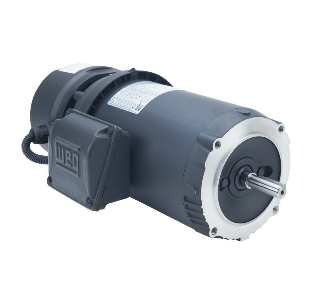 WEG 00118ET3EBM56CFL-S AC Induction Motor with Brake, General Purpose And Inverter Rated, 1Hp, 3-Phase | CV6LCV
